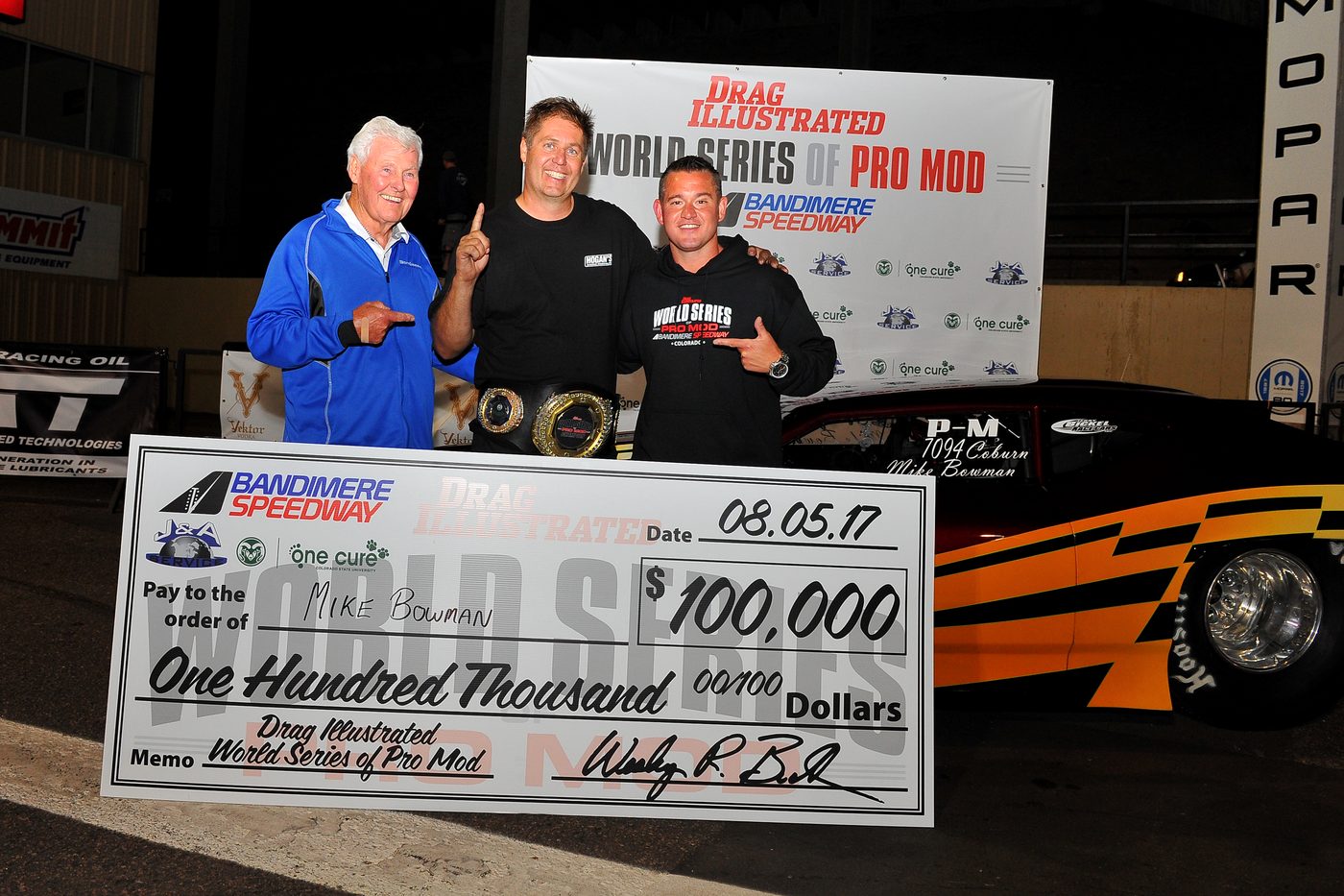 MIKE BOWMAN, 2017 World Series of Pro Mod champion